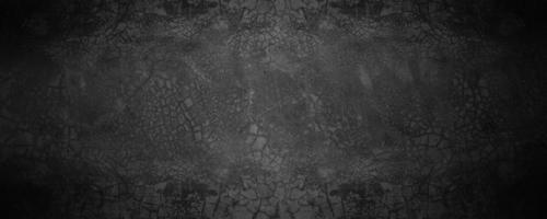 tablero oscuro y estudio de cemento negro o sala de exposición con sombras y fondo de fondo foto