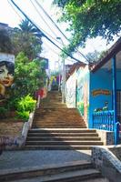 Escalera en el barrio de barranco en lima perú foto