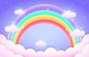 colores pastel arcoiris vector