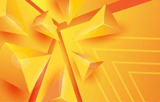 yellow abstract triangle gradient background vector