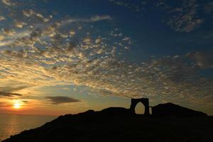 Gronez Castle Jersey UK 14th century ruin photo