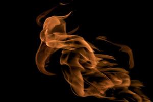 Wallpaper fire and flames on a black background photo