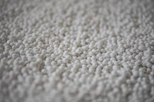 Background of white foam balls photo
