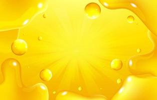 Shiny Yellow Liquid Shiny Background vector