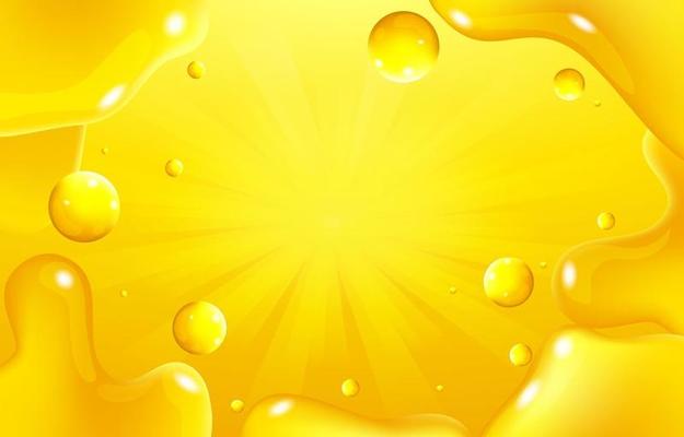 Shiny Yellow Liquid Shiny Background