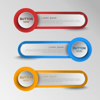 Advanced Technology Button Sort messages vector