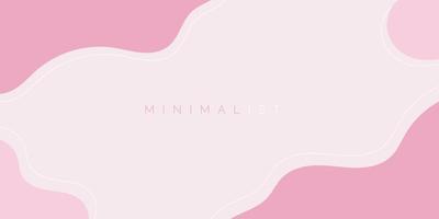 Minimalist background with pink color vector