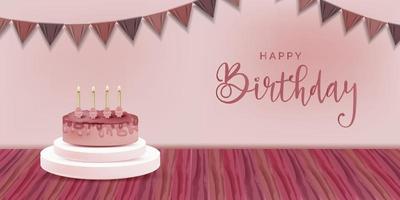 Happy bithday celebration background vector