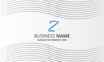 Minimal Business Background With Wavy Lines vector