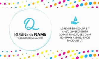 Modern Colorful Dotted Business Background vector