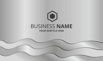 Modern Silver Wave Business Background vector