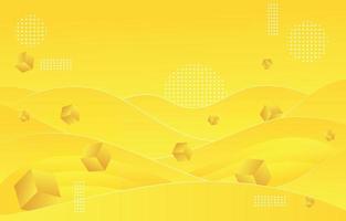 Wavy Abstract Yellow Background vector