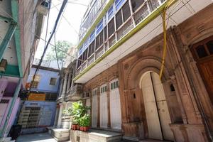 Bazar de la ciudad vieja, Chandni Chowk en Nueva Delhi, India foto