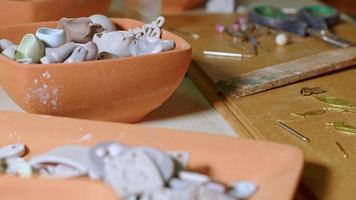 Handmade Working in a Ceramic Studio Workshop video