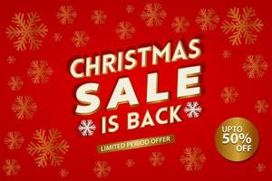 Christmas sale shopping free vector illustration background design