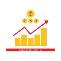 GST tax concept free vector illustration design