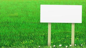 Landscape green field banner vector