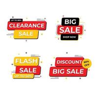 Sale badge and label collection Sale promotion Hot price Sale banner template vector