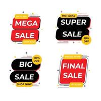 Sale badge and label collection Sale promotion Hot price Sale banner template vector