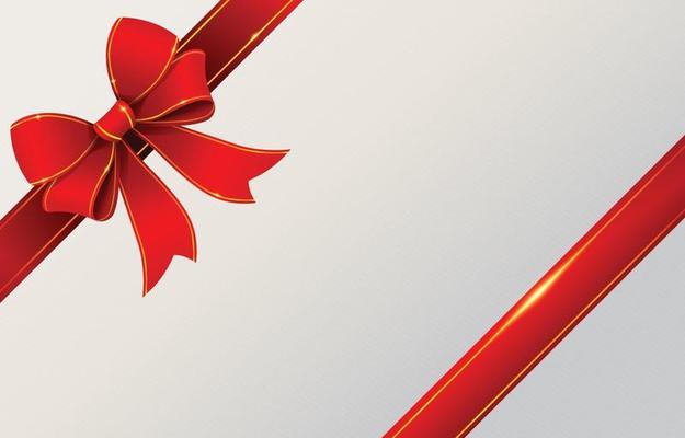 Red Gold Stripes Ribbon and Background