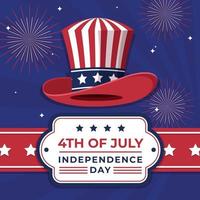 America Independence Day Background vector