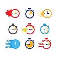 fast time vector icon design