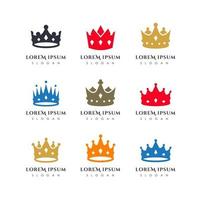 Crown logo vector template