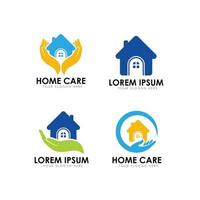 home care logo design template vector