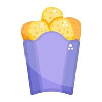 Garlic Bread Snacks vector