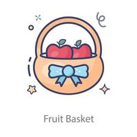 Fruit Basket Stores vector