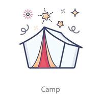 Camp Summer outdoor vector