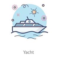 Yacht  Services and Travelling vector