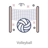 Volleyball Contour Ball vector