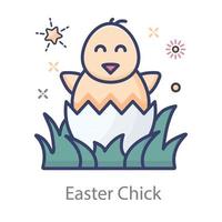 Easter Chick Baby vector