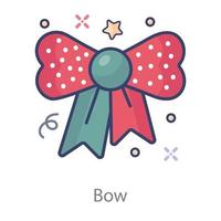 Bow Design of Christmas vector