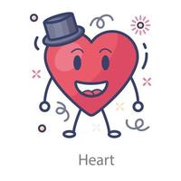 Heart  Body Anatomy and Feelings vector