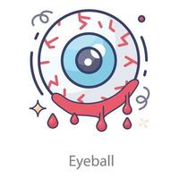 Eyeball evil eye vector