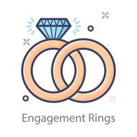 Engagement Rings Design vector