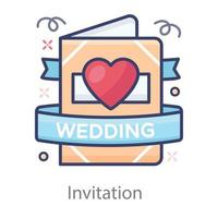 diseño de invitación de boda vector
