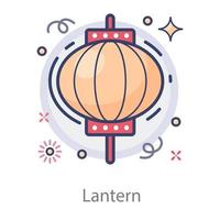 Lantern  Style in Editable vector