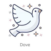 Dove  with Beak vector