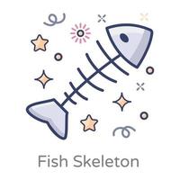 Fish Skeleton Design vector
