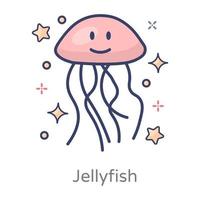 Jellyfish  in Modern vector