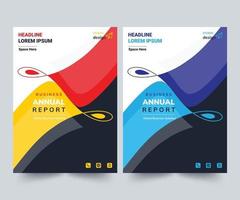 Annual Report design Layout Multipurpose use for any Project vector