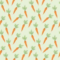 Vector seamless pattern with carrots can be used as a design for packaging paper wallpaper tableware notebooks and other things