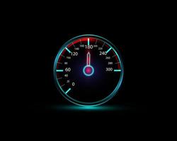 Car speedometer illustration
