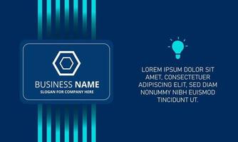 Stylish Blue Business Background With Lines vector