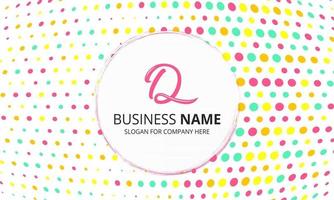 Modern Colorful Business Background With Dots Pattern vector