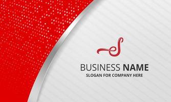 Red and Silver Business Background Luxury Design vector