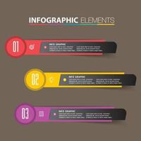 modern text box template banner Infographics vector